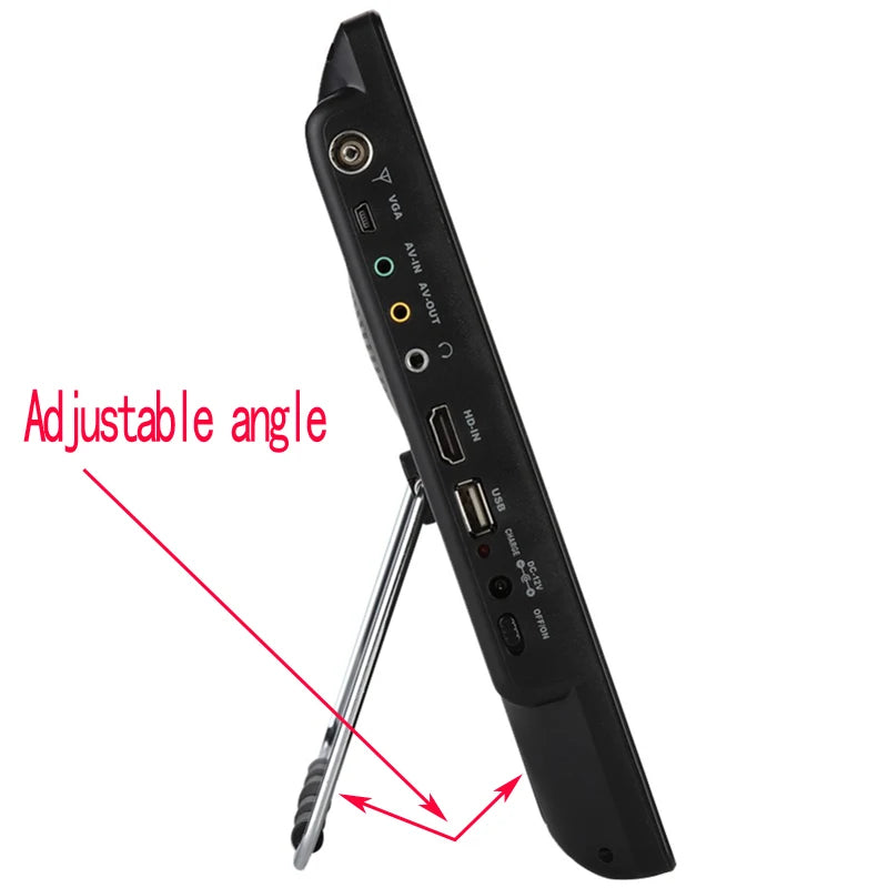 New Rechargeab LEADSTAR 14 Inch Portable Mini TV With DVB-T2 Digital Tuner Dolby AC3 10Bit Hevc Wireless Screen Sharing Miracast