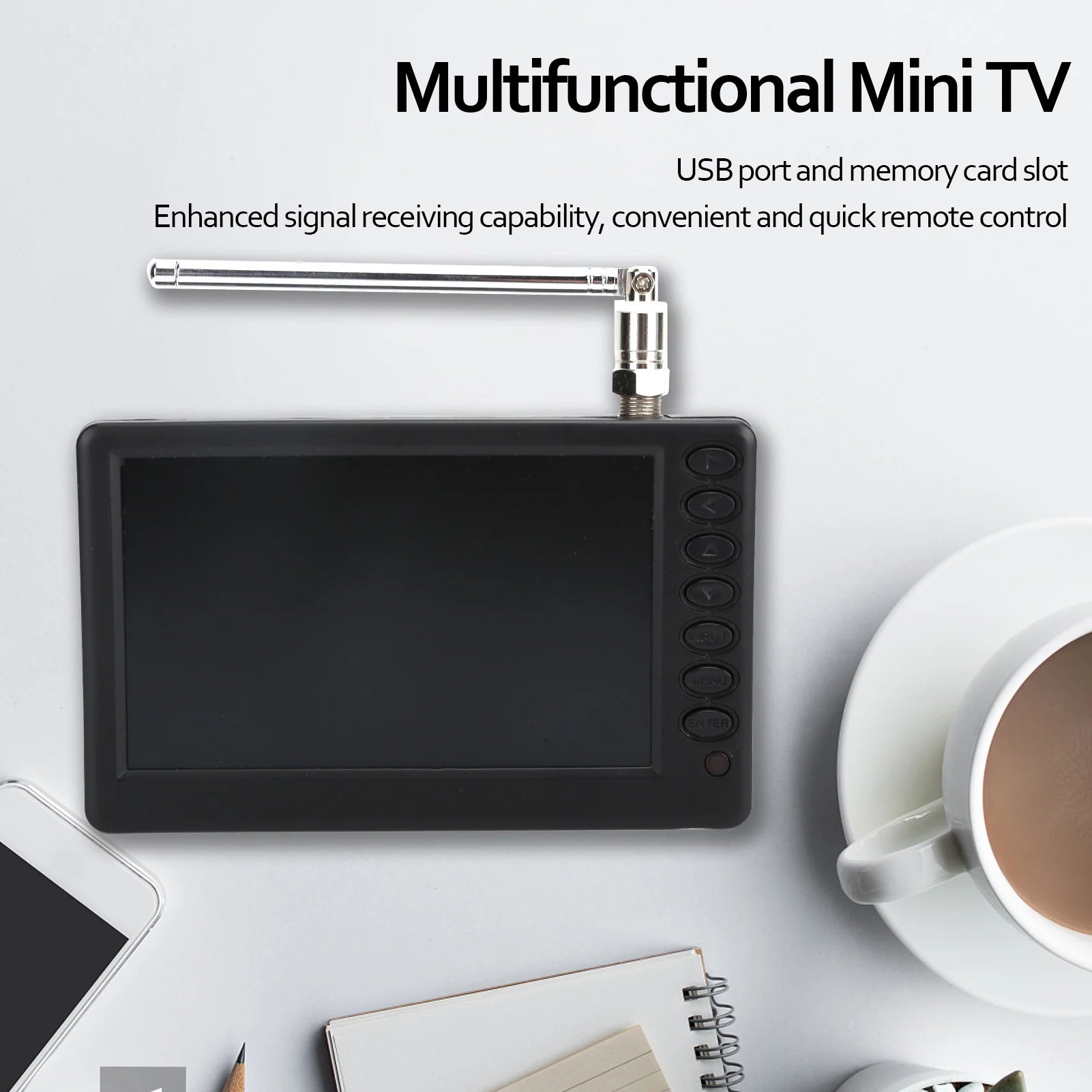 Mini TV Televisions&amp Video Products LEADSTAR 5 Inch Digital Television ATSC TV Portable Digital TV for Car Camping Kitchen