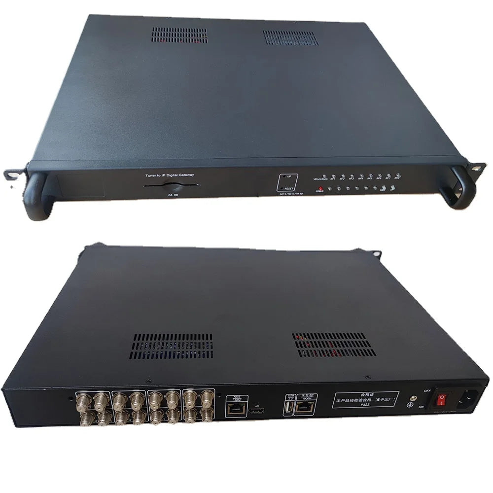 FTA Dvbc Dvbt Dvbs S2 Atsc Ip Gateway High Quality OSCAM IRD Iptv/Ott System Tuner to Ip Professional Receiver